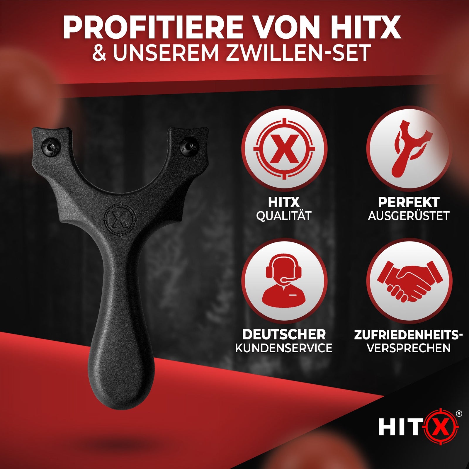 HITX Alpha Clips slingshot in a bundle set