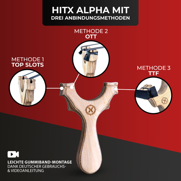 HITX Alpha slingshot in a bundle set